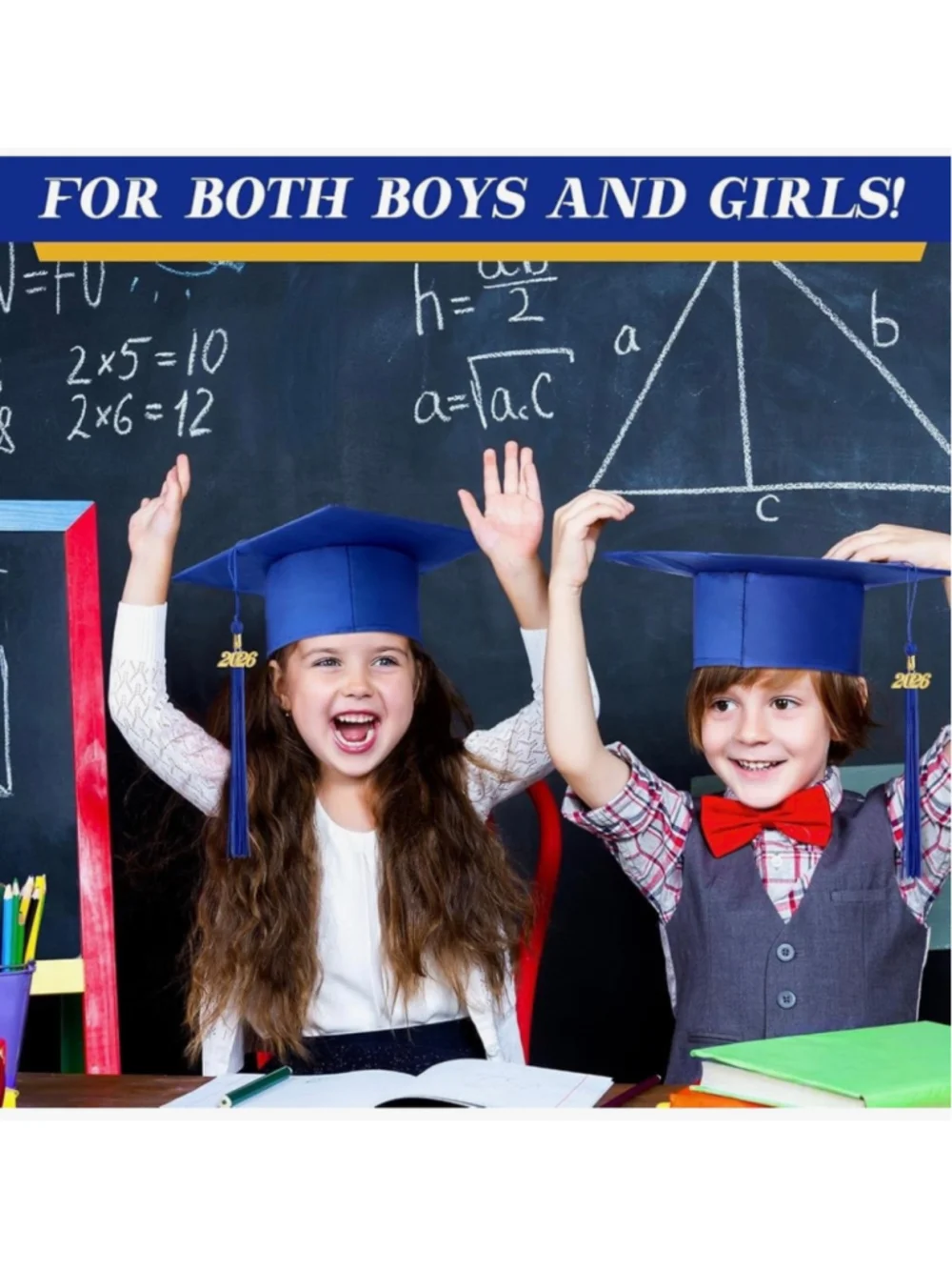 NEW Child Size 2026 Preschool Grad Caps Bulk Kindergarten Graduation Cap